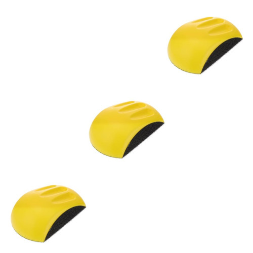 ULTECHNOVO 3pcs Polishing Disc Car Sanding Discs Manual Grinding Disc Hook and Sanding Block Detail Sander Discs Hook and Sanding Discs Car Mouse Self-Adhesive Disc Handle Electric Pu Foam