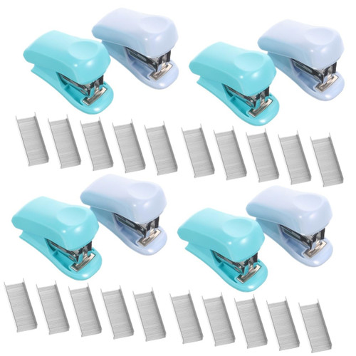 Ciieeo 8 Sets Staples with Staples Pencil Pot for Desk Classroom Stapler Staple Remover Animal Stapler Craft Stapler Paper Stapler Funny Stationery Tiny Stapler Binder Desktop Metal Child