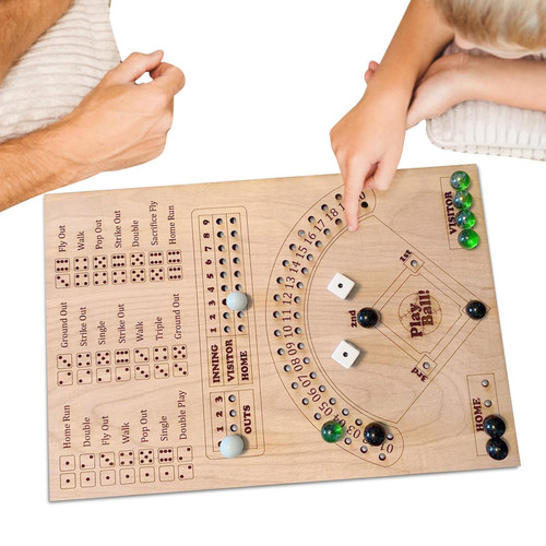 YAXIFA Baseball Dice Game Wood Board,Baseball Dice Board Game,Wooden Baseball Board Game with Dice,Interactive Desktop Sport Board Game Marbless for Kids Adults,Double Battle Table Game YAXIFA Baseball Dice Game Wood Board,Baseball Dice Board Game,Wooden Baseball Board Game with Dice,Interactive Desktop Sport Board Game Marbless for Kids Adults,Double Battle Table Game