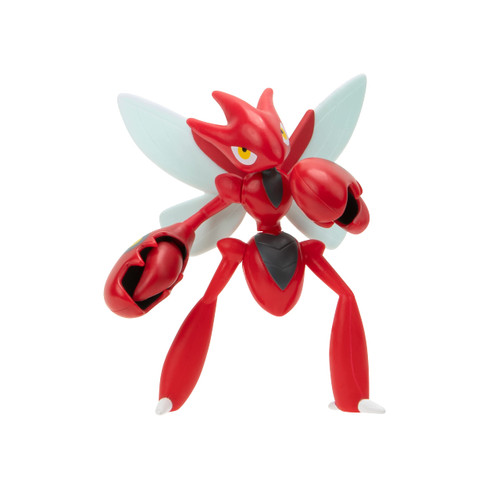 Pokemon SCIZOR Battle Feature Figure - 4.5-Inch Scizor Battle Figure with Slashing Pincer