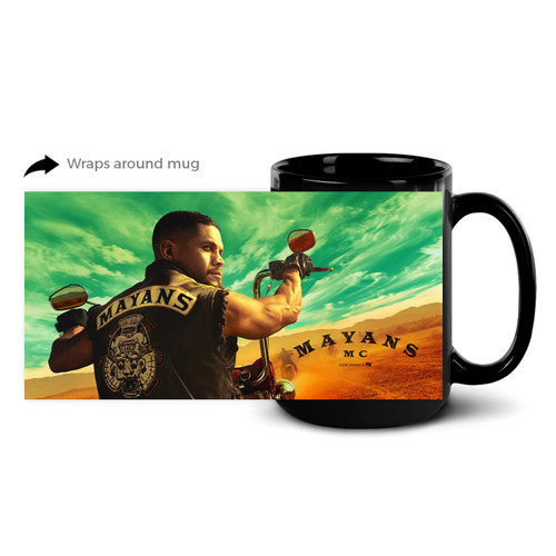 FX Mayans M.C. Season 3 Arm Key Art Black Mug