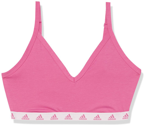 adidas Women's Purebare Light-Support Bra, Preloved Fuchsia, X-Large DD
