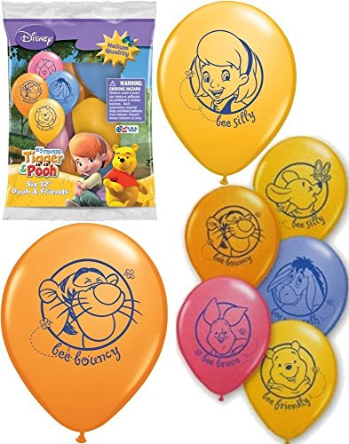 Qualatex Winnie The Pooh Party Balloons (6 Count)