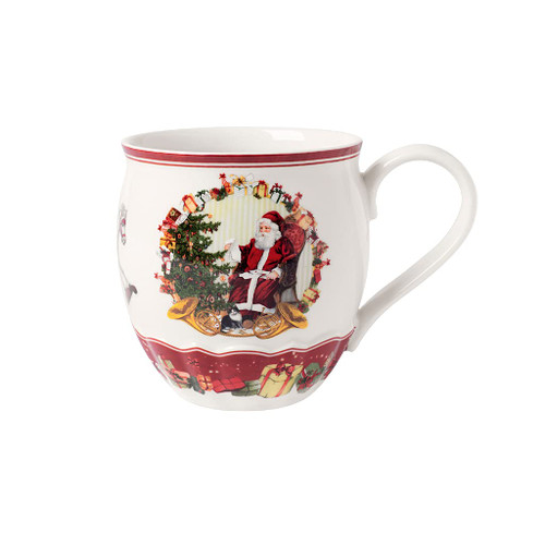 Villeroy & Boch 14-8332-4843 Coffee Mug, Porcelain, White/Coloured, 0.39 liters