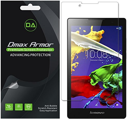 Dmax Armor [3-Pack] for Lenovo TAB3 8 / Tab 3 8 (8-inch) Tablet Screen Protector, Anti-Bubble High Definition Clear Shield- Lifetime Replacement
