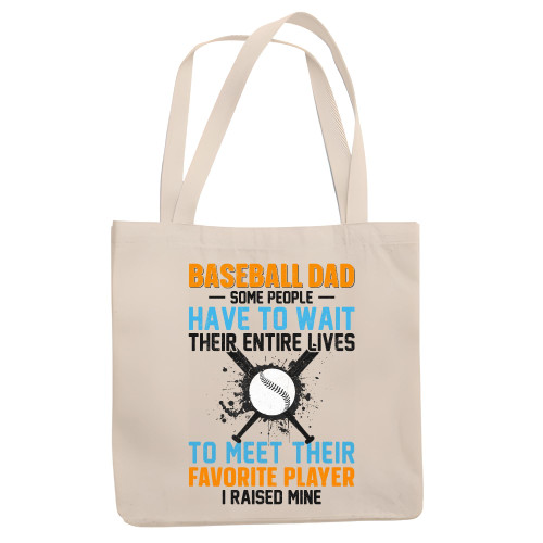 Baseball Dad I raised for Baseball Lover Natural White Multicolor Canvas Tote Bag Baseball Dad I raised for Baseball Lover Natural White Multicolor Canvas Tote Bag