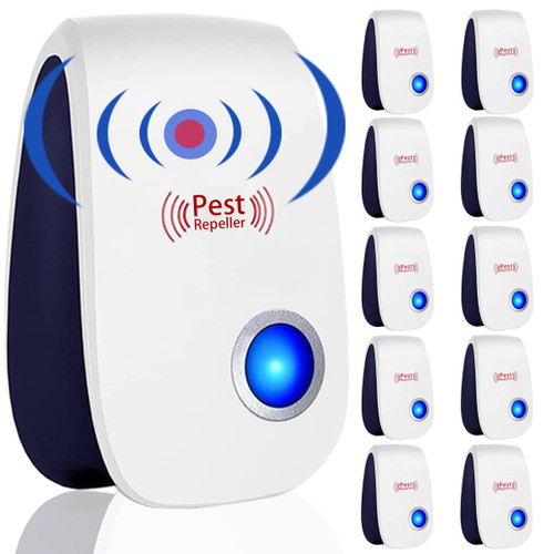 Ultrasonic Pest Repeller, 10 Packs Pest Control Repellent Plug in Insect Rodent Repellent Indoors Electronic Ultrasonic Bug Wall Mosquito Repeller for Ant, Mice, Mosquitoes, Cockroaches, Spiders Ultrasonic Pest Repeller, 10 Packs Pest Control Repellent Plug in Insect Rodent Repellent Indoors Electronic Ultrasonic Bug Wall Mosquito Repeller for Ant, Mice, Mosquitoes, Cockroaches, Spiders
