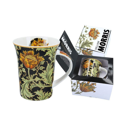 Porcelain Awakening Mug William Morris Porcelain Mug in a Gift Box 11.84 fl oz. (350 ml) Tea Cup Coffe Mug for Parties