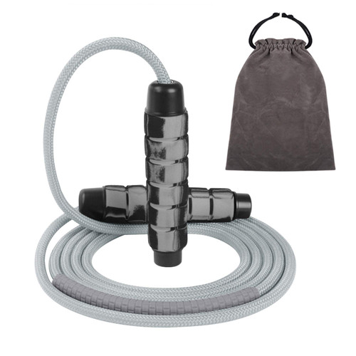 Professional Jump Rope Double Ball Bearing Jump Rope Speed Rope Overstriking Weighted Cotton Rope Adjustable Length Skipping Rope for Cardio, Endurance Training, Fitness Workouts, Jumping Exercise
