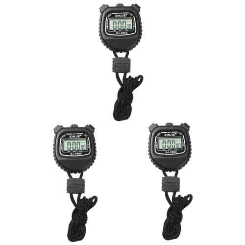 VANZACK 3 Pcs Multi-Function Stopwatch Digital Handheld Timer Handheld Timer Stopwatch Stop Watch Sports Timer Watch Running Watch Clock Timer Training Timer Multifunction Child Abs