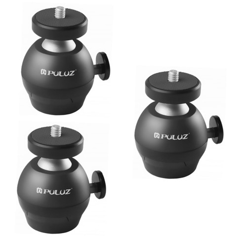 UKCOCO 3pcs Tripod ptz Camera Accessories 1/4 Camera Adapter Tripod for Camera Adjustable Bracket for Camera Small Head Camera Mount Stand digirig Video Camera Small Cloud Platform abs