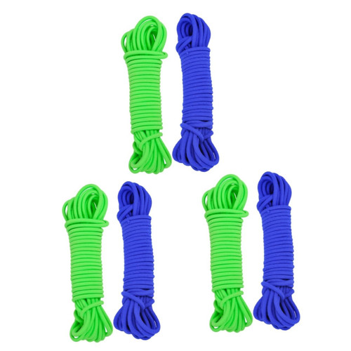 CLISPEED 6 Pcs Elastic Band Kids Jump Rope Skip Rope Jumping Toy Kids Elastic Sewing Cord Sewing Stretch Band Nylon Jumping Rope Fitness Training Rope Skipping Rope Childhood Girl Pupils