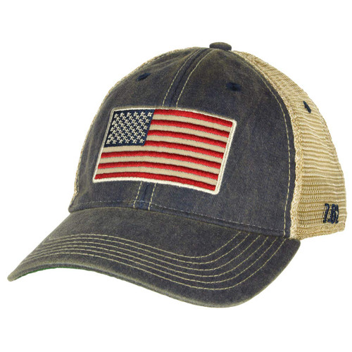7.62 Design Embroidered U.S. Flag Vintage Trucker Hat Navy 7.62 Design Embroidered U.S. Flag Vintage Trucker Hat Navy