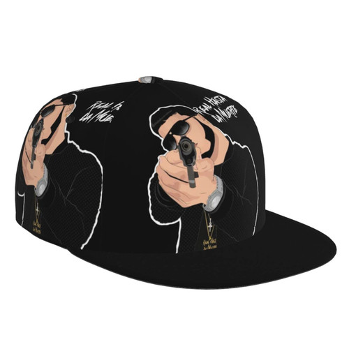 TUNLEY Anuel Rapper AA Singer Hat Flat-Brimmed Baseball Cap Dad Ball Hat Snapback Hip Hop Cap for Men and Women Black TUNLEY Anuel Rapper AA Singer Hat Flat-Brimmed Baseball Cap Dad Ball Hat Snapback Hip Hop Cap for Men and Women Black