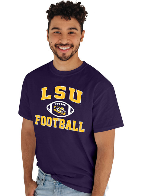 Blue 84 Men's LSU Tigers Team Logo T Shirt Team Color, Team Color, Large Blue 84 Men's LSU Tigers Team Logo T Shirt Team Color, Team Color, Large