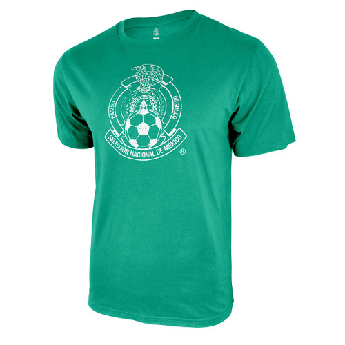 Icon Sports Men's Standard FMF Mexico National Football Team Logo T-Shirt, Green, X-Large Icon Sports Men's Standard FMF Mexico National Football Team Logo T-Shirt, Green, X-Large