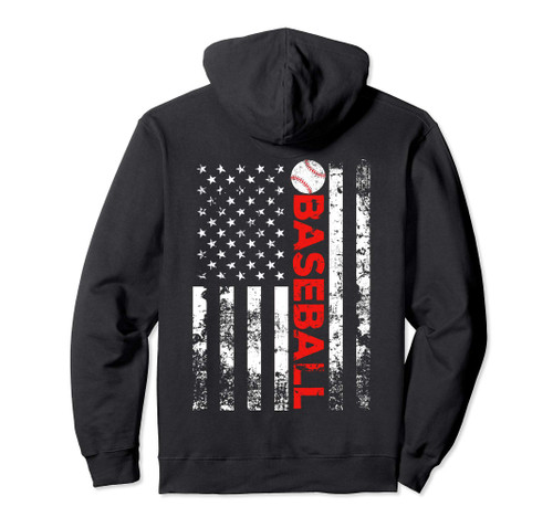 American Flag Baseball Team Gift Pullover Hoodie American Flag Baseball Team Gift Pullover Hoodie