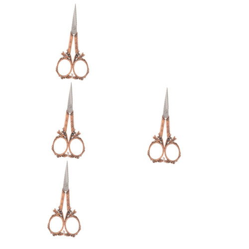 TEHAUX 4pcs DIY scissors fabric cutting scissors tailor scissors stork scissors small scissors yarn cutter embroidery scissors lightweight scissors sewing travel Stainless steel crafts
