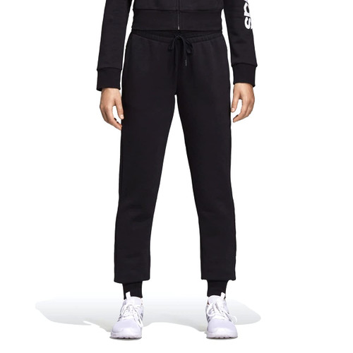 adidas womens Essentials Linear Pants Black/White Small