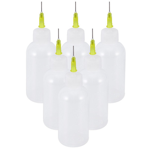 ULTNICE 6pcs Applicator Bottles Precision Needle Tip Glue Dropper Squeeze Bottle