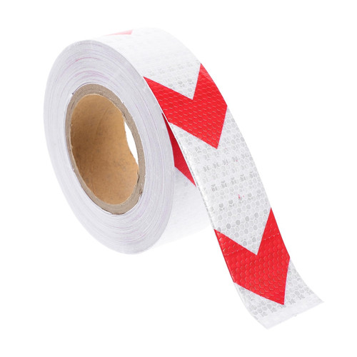 1 Roll Reflective Tape Reflector Sticker for Bike High Visible Truck Tape Fluorescent Warning Tape Reflective Warning Tape Helmet Outdoor Tape Car Tape PVC Fluorescence Trailer