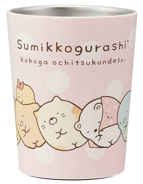 Skater STCV1-A Hot and Cold Retention, Convenience Store Coffee, Stainless Steel Tumbler, 8.5 fl oz (240 ml), S, Sumikko Gurashi Vacuum Insulated