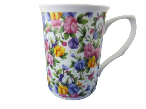 Adderley Ceramics English Garden Chintz Mug Fine Bone China, Sweet Pea, Made in England Adderley Ceramics English Garden Chintz Mug Fine Bone China, Sweet Pea, Made in England