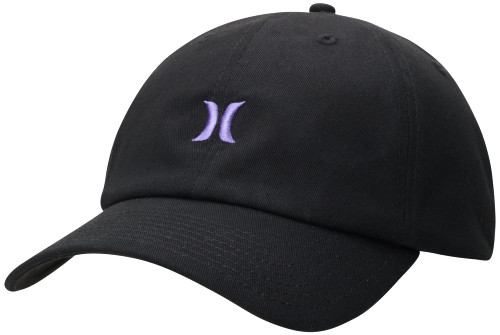 Hurley Women's Baseball Cap - Iconic Curved Brim Snap-Back Mom Hat, Size One Size, Purple