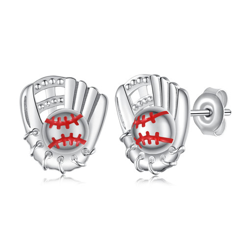SVODEA Baseball Gloves Earrings for Women,925 Sterling Silver Baseball Stud Earrings,Sports Jewelry Gifts for Girls Daughter Granddaughter Niece SVODEA Baseball Gloves Earrings for Women,925 Sterling Silver Baseball Stud Earrings,Sports Jewelry Gifts for Girls Daughter Granddaughter Niece