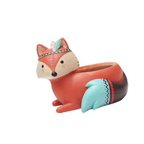 Happyyami 1PC Succulent Flowerpot Cartoon Flower Pot Mini pots for Plants vase Decor Flower Pot Table Decoration Mini Flower Planter Resin Pot for Succulent Unique Potted Plant Container