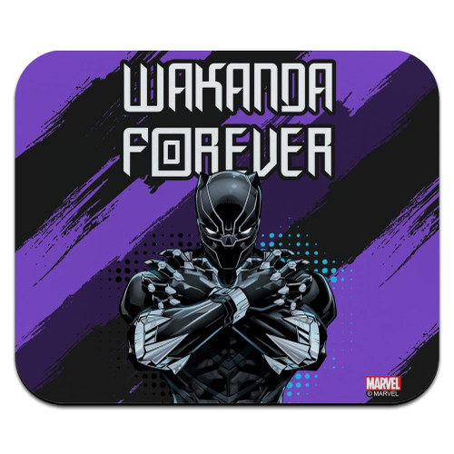Marvel Black Panther Wakanda Forever Low Profile Thin Mouse Pad Mousepad