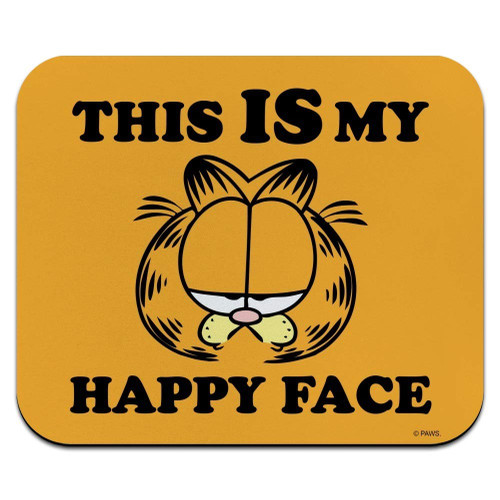 Garfield This is My Happy Face Low Profile Thin Mouse Pad Mousepad