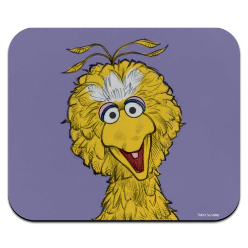 Sesame Street Vintage Big Bird Low Profile Thin Mouse Pad Mousepad
