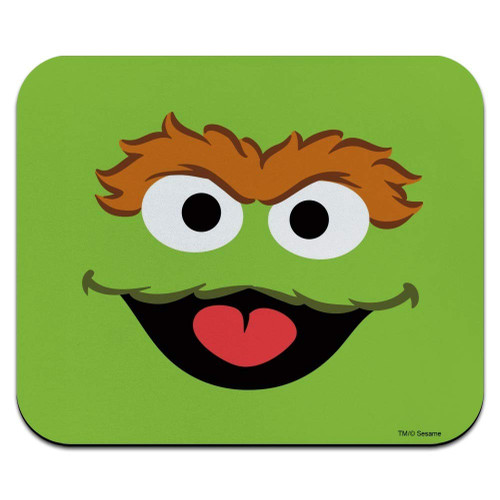 Sesame Street Oscar The Grouch Face Low Profile Thin Mouse Pad Mousepad