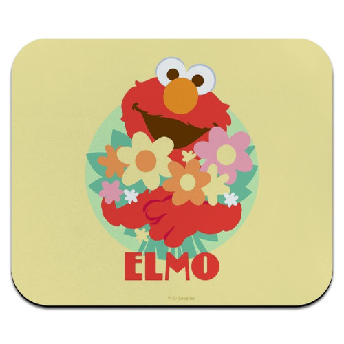 Sesame Street Flowers for You Elmo Low Profile Thin Mouse Pad Mousepad