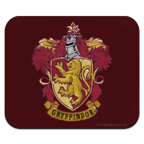 Harry Potter Gryffindor Painted Crest Low Profile Thin Mouse Pad Mousepad