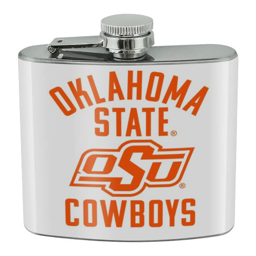 Oklahoma State University Cowboys Secondary Stainless Steel 5oz Hip Drink Kidney Flask