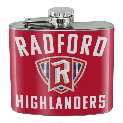 Radford University Highlanders Logo Stainless Steel 5oz Hip Drink Kidney Flask Radford University Highlanders Logo Stainless Steel 5oz Hip Drink Kidney Flask