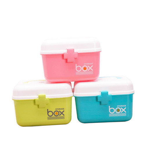HEALLILY Box Mini Medicine Case Infant First Aid Kit First Aid Kit for Babies Baby First Aid Kit Baby Medicine Kit Kids First Aid Kit Infant Medicine Kit Child Storage Medicine Large