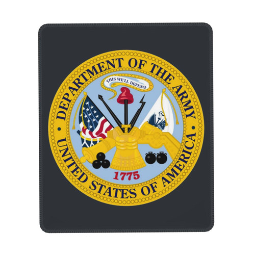 U.S. Army Veteran Mouse Pad Durable Green and Environmentally Friendly Locked Edge for Men Women