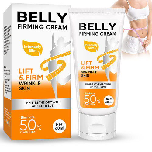 B Flat Belly Firming Cream, Skin Tightening & Cellulite Cream, Moisturizing Firming Lotion for Stomach, Thighs & Butt for Women and Men
