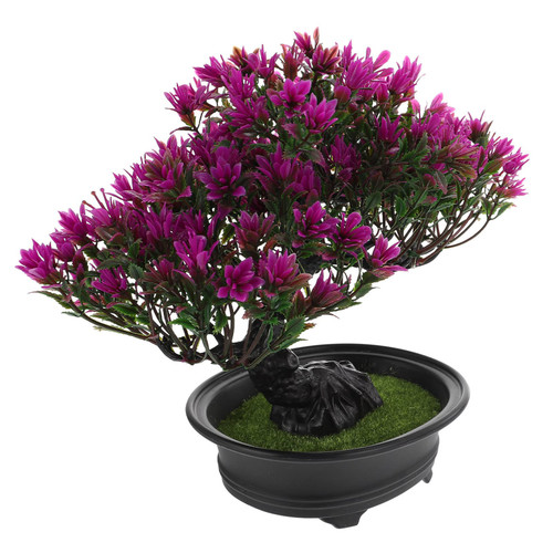 COOPHYA Simulation Welcome Pine Fake Bonsai Pine Tree Fake Bonsai Tree Artificial Potted Plant White Tree Indoor Fake Plants Imitation Bonsai Pine Tree Desktop Office Plastic Zen Garden