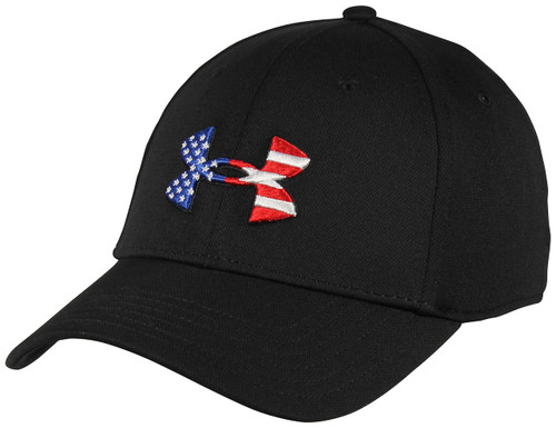 Under Armour Men's Freedom Blitzing Hat , Black (001)/Red , Large/X-Large