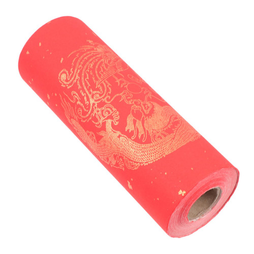 VILLCASE 1 Roll Couplet Paper Spring Festival Couplet Chinese Wedding Couplet Calligraphy Paper Chinese Spring Festival Paper New Year Couplet Red Xuan Paper Scroll Suite Rice Paper