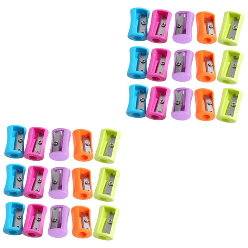 STOBOK 100 Pcs Kid Sharpener Mini Sharpener Pencil Sharpener Single Hole Child