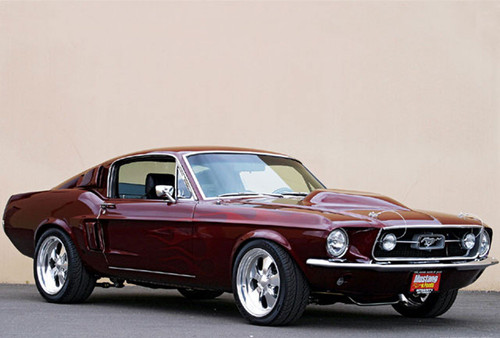 1967_mustang_fastback+ Mouse Pads mousepads Classic Vintage Old Cars Hot Rods Speed Computer Dessktop Supplies