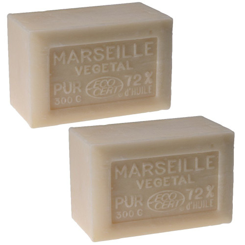 Rampal Latour Traditional Marseille Soap White Pure Vegetable Oil 2 x 300g 10.6oz