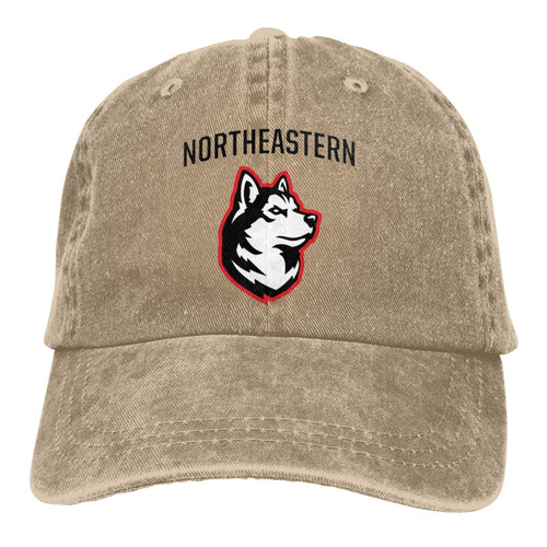 Northeastern University Classic Cowboy Hat Adjustable Baseball Cap Unisex Casual Sports Hat Natural