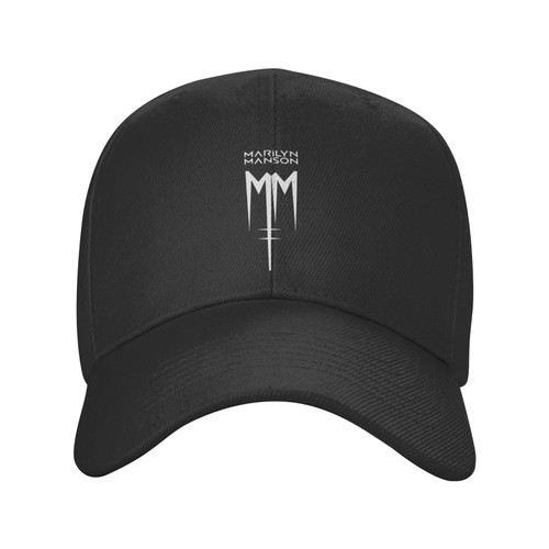 Marilyn Music and Manson Baseball Cap Hip Hop Athletic Curved Brim Baseball Hat Cap Dad Hats for Men Women Black
