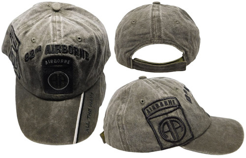Trade Winds 82nd Airborne All The Way! Shadow Olive Drab Acrylic Adjustable Embroidered Baseball Hat Cap Trade Winds 82nd Airborne All The Way! Shadow Olive Drab Acrylic Adjustable Embroidered Baseball Hat Cap